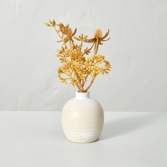 8" Sedum & Thistle Ceramic Pot Arrangement - Hearth &‎ Hand Magnolia, Fall 2022 - Picture 1 of 5
